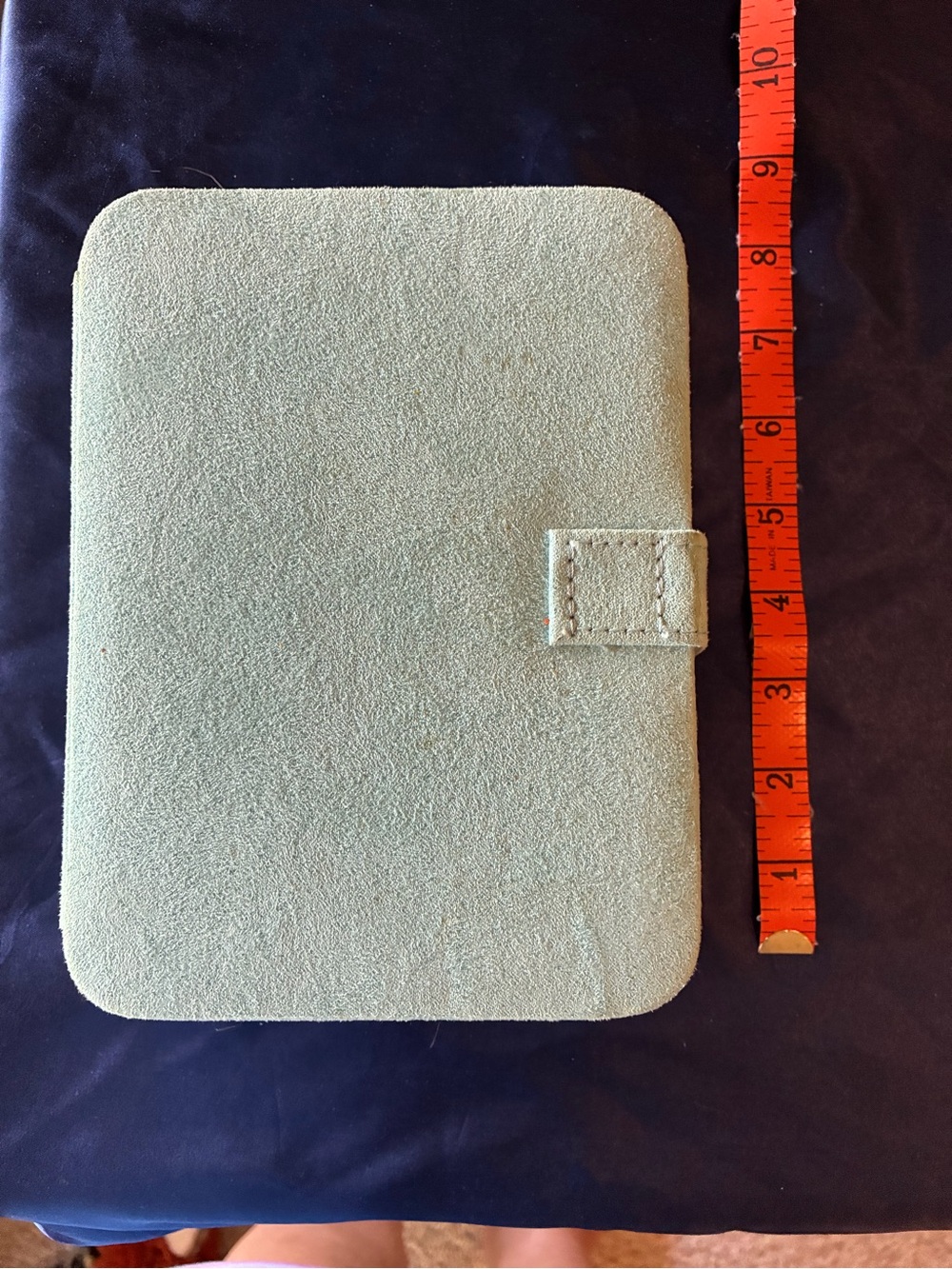 Mint Green Suede Tablet Folio Case - Unbranded